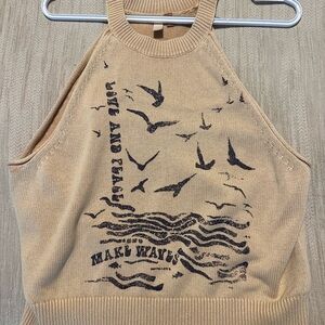 Pilcro Make Waves Sleeveless Knit Tank